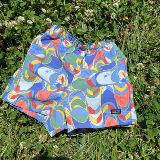 【Kid's】patagonia | パタゴニア　BabyBaggies Shorts - SWALLOWTAIL GEO : EDDY BLUE [60279]