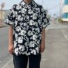 【Unisex】SUNNY SPORTS | サニースポーツ　Printed Box Shirt - WHITE × BLACK - 画像 (3)