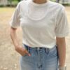 【Ladies】Healthknit | ヘルスニット　Basic Waffle Crewneck S/S Tee -WHITE [602S_SOLID] - 画像 (2)