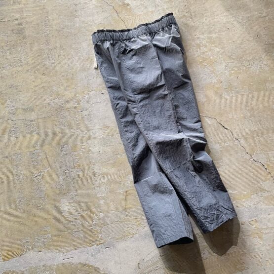 【Men's】BIG MIKE | ビッグマイク　Nylon Rip Front Stitch Easy Pants - CHARCOAL