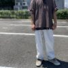 【Men's】THE HOMMARGE EFFORT | ザ・オマージュ　Mockneck Dropshoulder Tee - BROWN - 画像 (3)