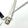 【Unisex】ANGLO | アングロ　Narrow Leather Belt - WHITE - 画像 (3)