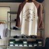 【Ladies】free rage | フリーレイジ　Baseball Tee  "Breakfast Club" - WHITE × BROWN - 画像 (10)