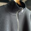 【Men's】*A VONTADE | アボンタージ　Big Waffle Drivers Zip Cardigan - INK [VTD-0601-CS] - 画像 (3)