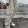 【Unisex】MADE by sunny side up. | メイド バイ サニーサイドアップ　Re Tarpered Duck Pants - BEIGE / SIZE 3 [SR-193-005] - 画像 (11)