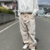 【Unisex】MADE by sunny side up. | メイド バイ サニーサイドアップ　Re Tarpered Duck Pants - BEIGE / SIZE 4 [SR-193-005] - 画像 (19)