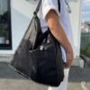 【Unisex】BURLAP OUTFITTER | バーラップアウトフィッター　Folding Shoulder Tote - BLACK - 画像 (2)