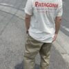 【Men's】patagonia | パタゴニア　Men's Water People Organic Pocket T-Shirt - WATER PEOPLE BANNER : UNDYED NATURAL [37734] - 画像 (4)