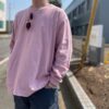 【Unisex】ザ・ベスト | The Best　Organic Cotton Long Sleeve Tee - ROSE PINK - 画像 (5)
