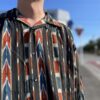 【Men's】AiE | エーアイイー　Painter Shirt [Rayon Lawn / Stripe Printed] - BLACK - 画像 (2)