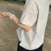 【Ladies】Healthknit | ヘルスニット　American Fabric Squar S/S T-Shirt - LIGHT GRAY - 画像 (4)