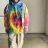 Rebuild by Needles | リビルドバイニードルズ　5 Cut Hoody - TIE DYE / Ⅳ - 画像 (2)