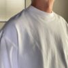 【Unisex】armi | アーミィ　『HARD MAN』Mock Neck Long Tee - WHITE - 画像 (3)