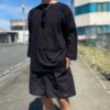 【Men's】THE HOMMAGE EFFORT | ザ・オマージュ　Football Tee - BLACK - 画像 (2)