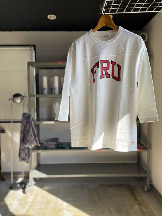 【Unisex】free rage | フリーレイジ　Heavyweight Football Tee 『FRU』 - WHITE