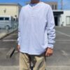 【Men's】BIG MIKE | ビッグマイク　10oz Henry Neck L/S Tee - ASH - 画像 (3)