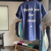 【Unisex】melple | メイプル　melple×SALVAGE PUBLIC Thank you Shortsleeve - NAVY - 画像 (6)