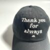 【Unisex】melple | メイプル　 melple×SALVAGE PUBLIC Thank you CAP - BLACK - 画像 (3)
