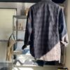 【Unisex】Rebuild by Needles | リビルドバイニードルズ　Flannel Shirt  7Cut Wide Sht / Over Dye - BROWN Ⅰ - 画像 (13)