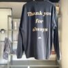【Unisex】melple | メイプル　melple×SALVAGE PUBLIC Thank you Longsleeve - BLACK - 画像 (6)