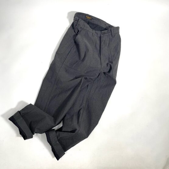 【Men's】*A VONTADE | アボンタージ　Utility Trousers - CHARCOAL BACKSATIN
