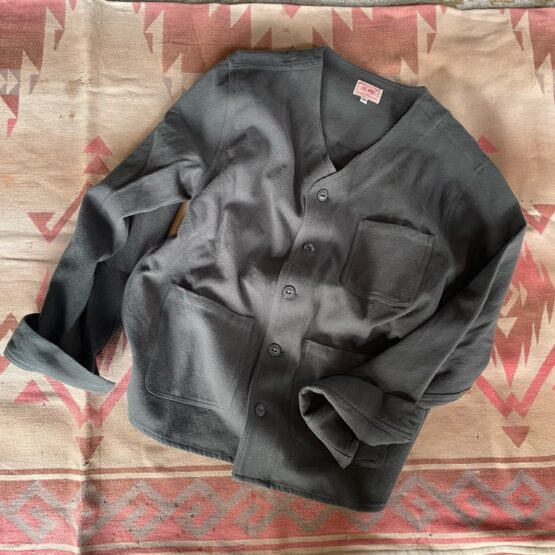 【Men's】BIG MIKE | ビッグマイク　Heavy Flannel Cardigan - CHARCOAL