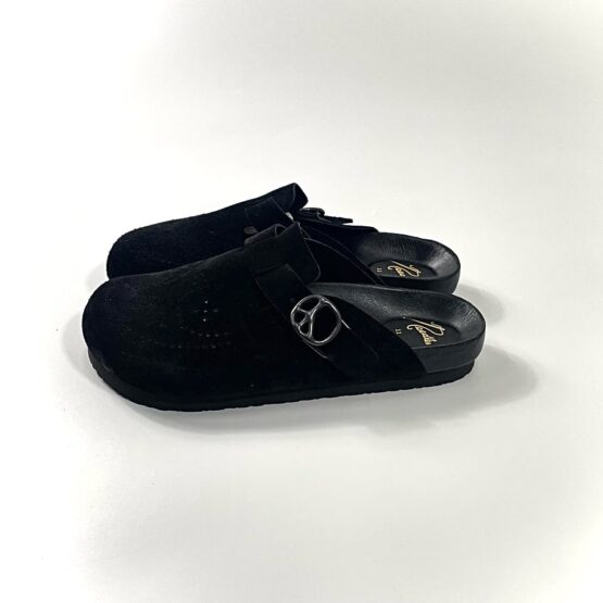 【Men's】NEEDLES | ニードルズ　Clog Sandal 《Suede Leather》- BLACK [NS074]