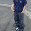 【Unisex】melple | メイプル　melple×SALVAGE PUBLIC Thank you Shortsleeve - NAVY - 画像 (9)
