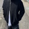 【Men's】*A VONTADE | アボンタージ　Big Waffle Drivers Zip Cardigan - BLACK - 画像 (3)