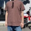【Unisex】free rage | フリーレイジ　Rycycle Cotton Tee Solid - BROWN - 画像 (3)