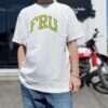【Unisex】free rage | フリーレイジ　Rycycle Cotton Tee "FRU" - WHITE - 画像 (3)