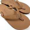 【Ladies】Rainbow Sandals | レインボーサンダルズ　Single Layer Classic Leather Narrow Strap -  TAN BROWN - 画像 (6)