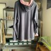 【Unisex】NEEDLES | ニードルズ　L/S Reversible Hoody 〔COTTON JERSEY〕- CHARCOAL [NS268] - 画像 (6)