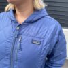 【Ladies】patagonia | パタゴニア　K's Diamond Quiilted Hoody - CURRENT BLUE - 画像 (4)