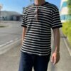 【Unisex】armi | アーミィ　peacetree別注『残布』Zan;p T Border - BLACK BORDER - 画像 (3)