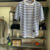 【Unisex】STAMP Run&Co | スタンプ ランアンドカンパニー　STAMP Wide Tee "BORDER" - WHITE / NAVY - 画像 (9)