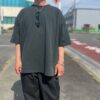 【Men's】Less by SHELTECH | シェルテック　Wide Tee - PIGMENT BLACK - 画像 (2)
