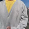 NEEDLES | ニードルズ　V Neck  Cardigan [C/Pe Bright Jersey] - ICE WHITE - 画像 (4)