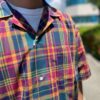 【Men's】EEL Products | イールプロダクツ　花火シャツ - PURPLE CHEACK - 画像 (3)