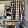 【Men's】BIG MIKE | ビッグマイク　Rayon Mix Ombre Check S/S Shirts - BLACK × BROWN - 画像 (14)