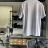 【Men's】FRANK & MORRIS | フランクアンドモリス　F&M MOIRE Tee 02 -  WHITE / NAVY - 画像 (16)