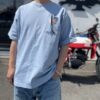 【Men's】BIG MIKE | ビッグマイク　Heavy Wide Sunglasses Pocket S/S Tee - BLUE GRAY - 画像 (3)
