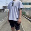 【Men's】FRANK & MORRIS | フランクアンドモリス　F&M MOIRE Tee 02 -  WHITE / NAVY - 画像 (2)