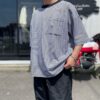 【Men's】Less by SHELTECH | シェルテック　Wide Tee Border - BLACK × WHITE - 画像 (3)