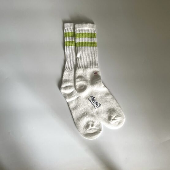 【Unisex】Alore | アローレ　Line Socks - LIME