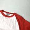 WALLA WALLA SPORT | ワラワラスポーツ　3/4 Baseball Tee 2 Tone - WHITE / SUN RED - 画像 (8)