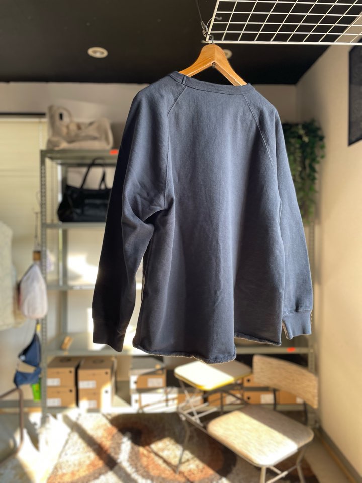 【Unisex】WALLA WALLA SPORT | ワラワラスポーツ 13oz Crew Sweat Shirt - USED BLACK - 画像 (13)