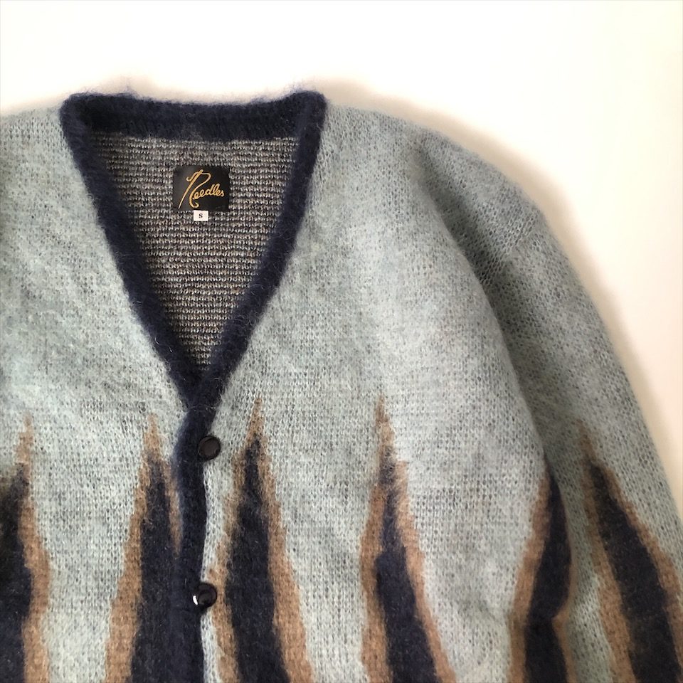 春の新作シューズ満載 NEEDLES UNION別注 Mohair Cardigan Flame L