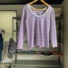 【Ladies】Le minor | ルミノア　Mademoiselle U-Neck - WHITE/VIOLET [20GF16404WVL] - 画像 (9)