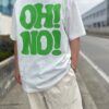 【Unisex】free rage | フリーレイジ　Rycycle Cotton Tee “OH!NO!OH!YES” - WHITE - 画像 (9)